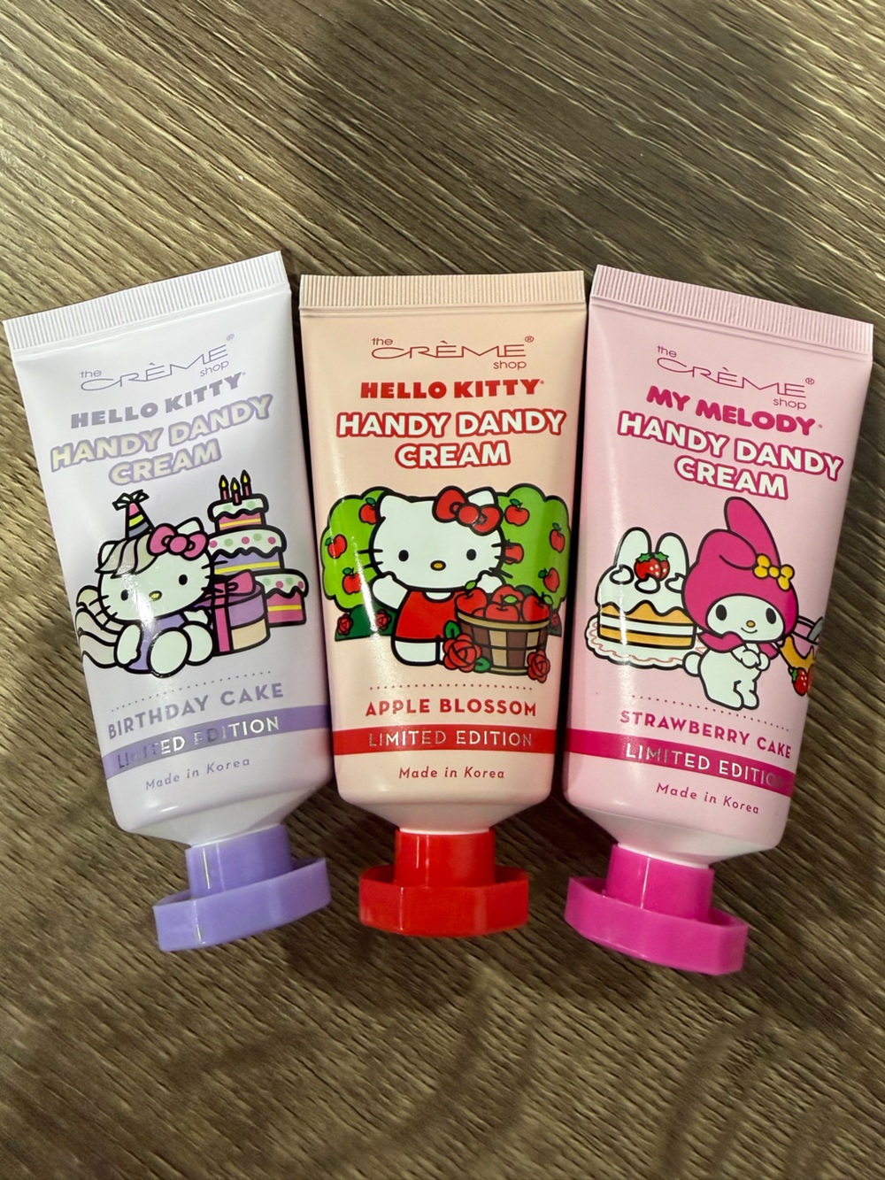 3 x The Creme Shop Handy Dandy Hand Cream Limited Edition NEW